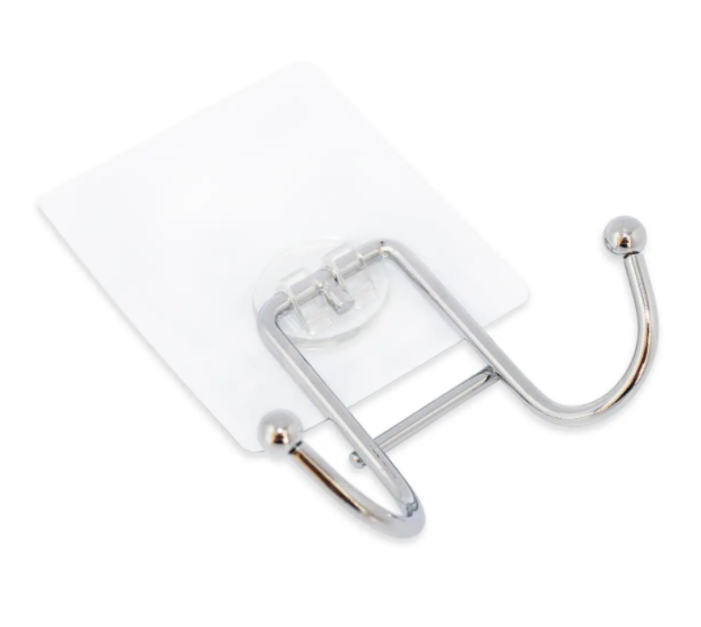 Гачки для ванної кімнати Smart Sticker Besser KM-0151 подвійні 10х3, 5х7 см (NA001529) Гачки для ванної кімнати Smart Sticker Besser KM-0151 подвійні 10х3, 5х7 см (NA001529)