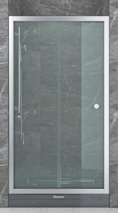 Штора-кабина для душа Shower SATURN STN-781-6 двухсекционная раздвижная матовое стекло 110х190 см Штора-кабина для душа Shower SATURN STN-781-6 двухсекционная раздвижная матовое стекло 110х190 см