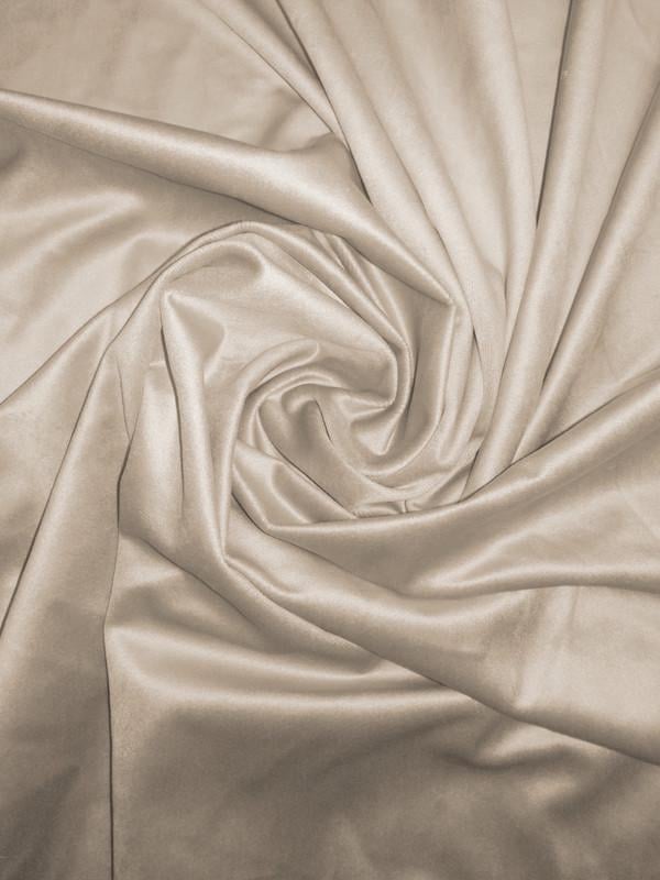 Комплект штор Lux Portiery Еліт оксамит-велюр 2 шт. 200х265 см/тюль креп-шовк 1 шт. 500х265 см Кремовий/Білий (TBK1348) - фото 2