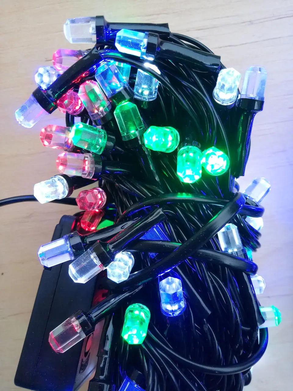 Гирлянда новогодняя Рубин 100 LED Мультицвет