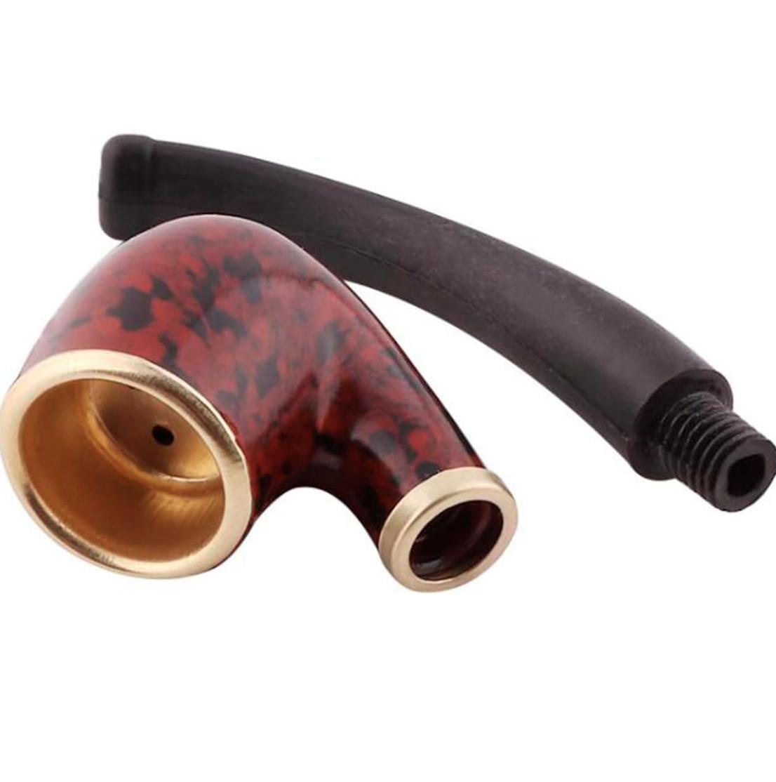 Люлька для табака Classic с изогнутым мундштуком Коричневый с черным (102577277) - фото 5 Люлька для табака Classic с изогнутым мундштуком Коричневый с черным (102577277) - фото 5