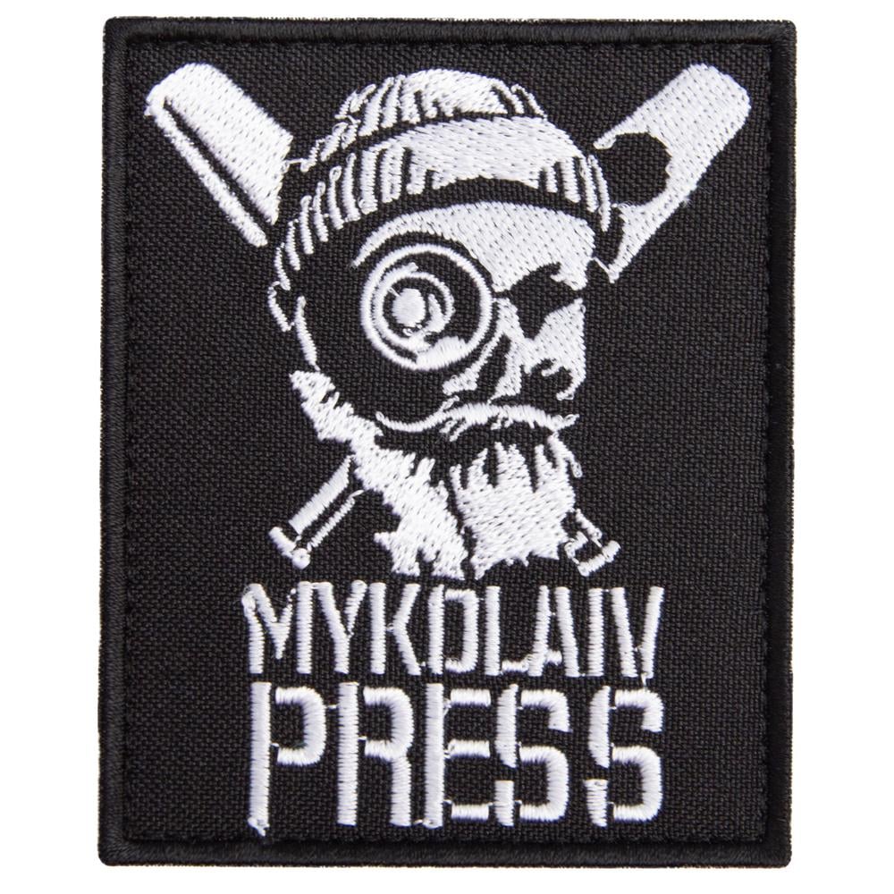 Шеврон на липучці для журналістів MYKOLAIV PRESS 7х8,5 см (23300)