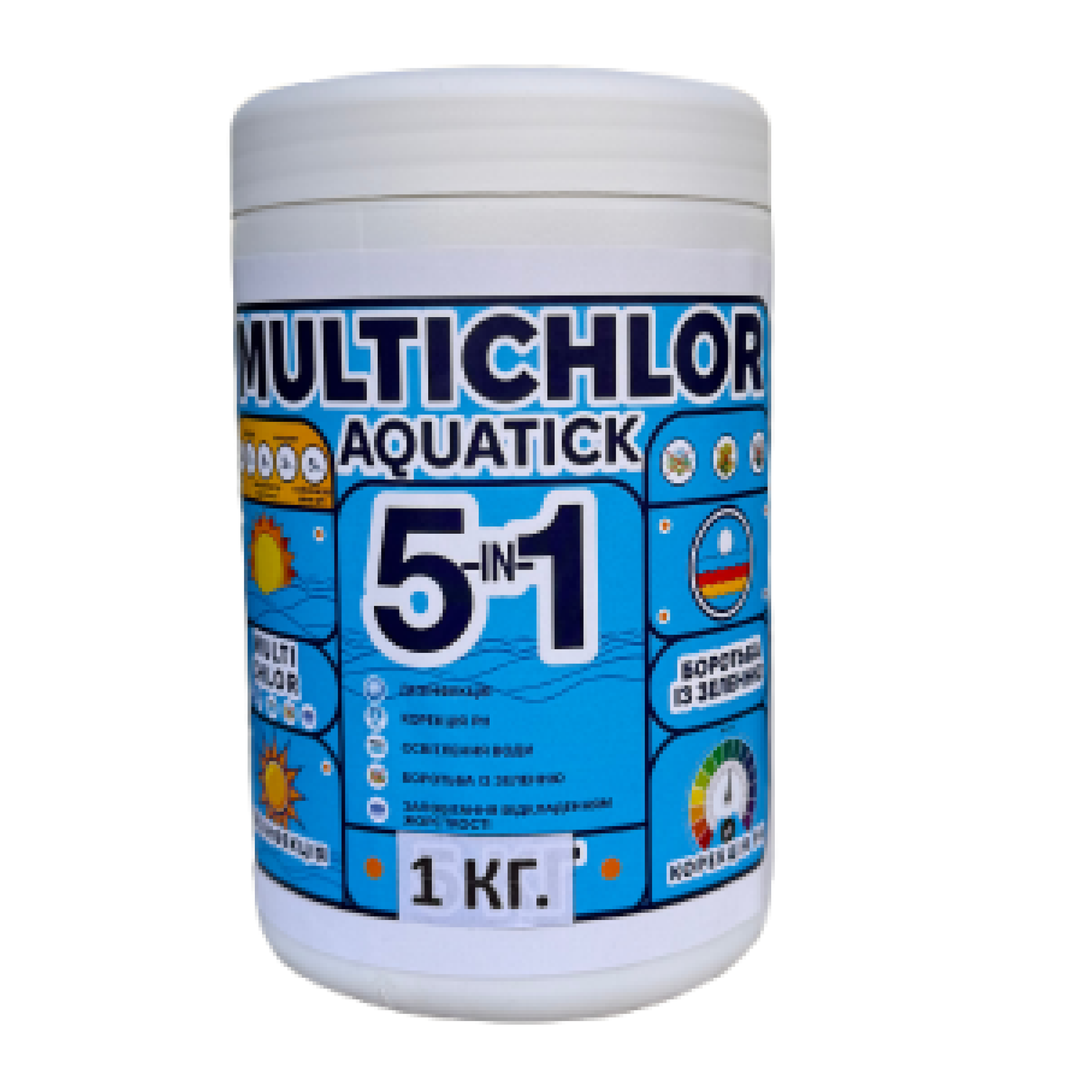 Химия для бассейна Aquatick MultiChlor 5 в 1-1 кг 200 г/шт. (27282666) - фото 6