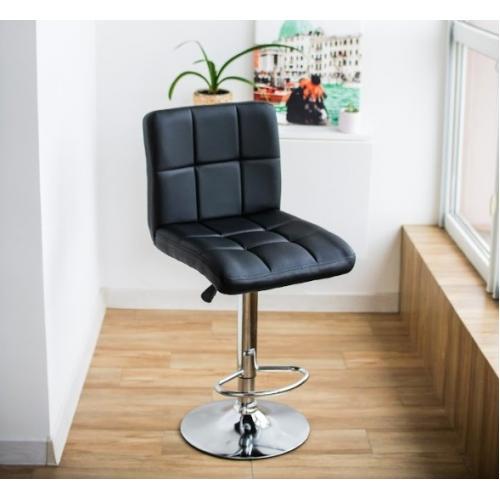 Барний стілець зі спинкою Bonro BC-0106 чорний - фото 4