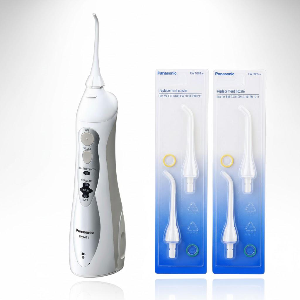 Іригатор Panasonic EW-1411H-321-AS4 з 6 насадками Іригатор Panasonic EW-1411H-321-AS4 з 6 насадками