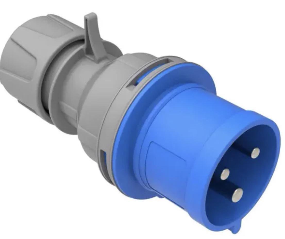 Вилка Bemis 220V 3x32A полиамид IP44 BC1-3403-2011 (00000021754)
