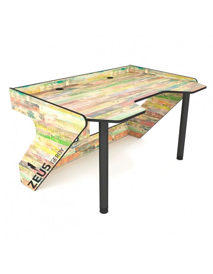Геймерский эргономичный стол ZEUS™ GEROY Хамелеон/Черный