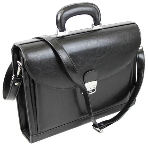 Портфель деловой из искусственной кожи JPB Черный (super392_TE-33 black)
