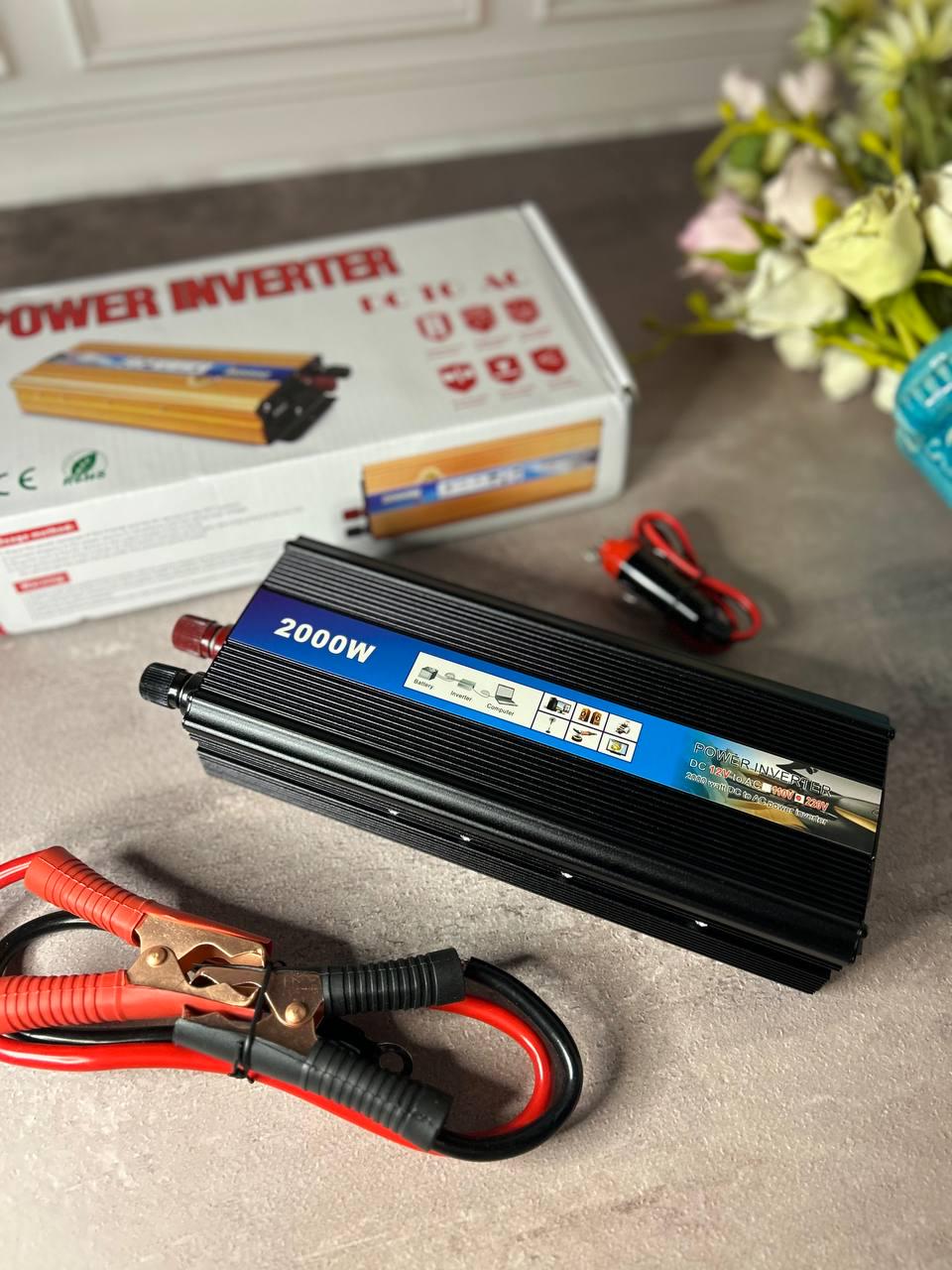 Автомобільний інвертор POWER INVERTER 12 V 220 V EAFC 839 DC TO AC 12 V TO 220 V 2000 W Max - фото 3