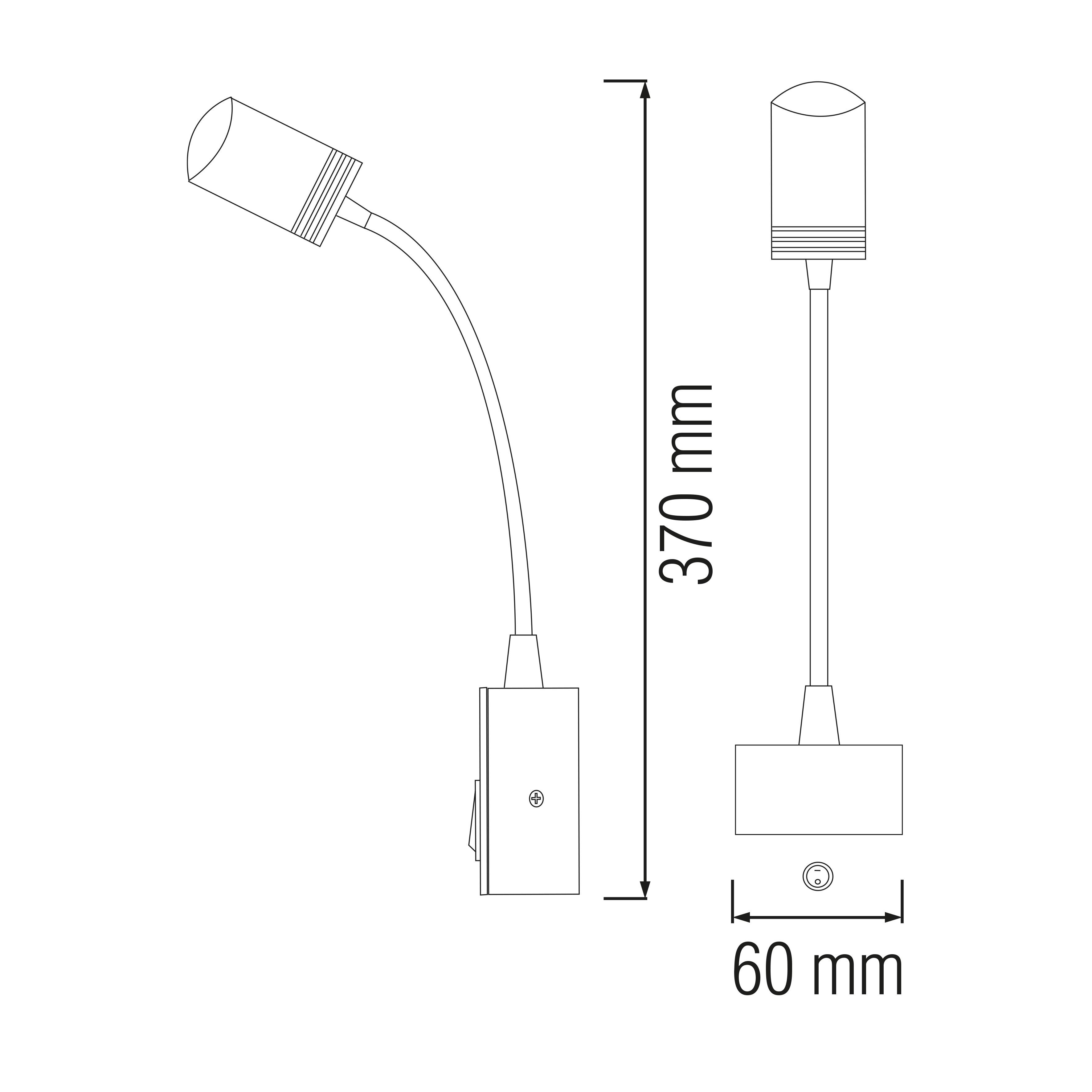 Світильник настінний для дзеркал та картин Led Horoz Electric Turna 3 W 4200 K Чорний - фото 2