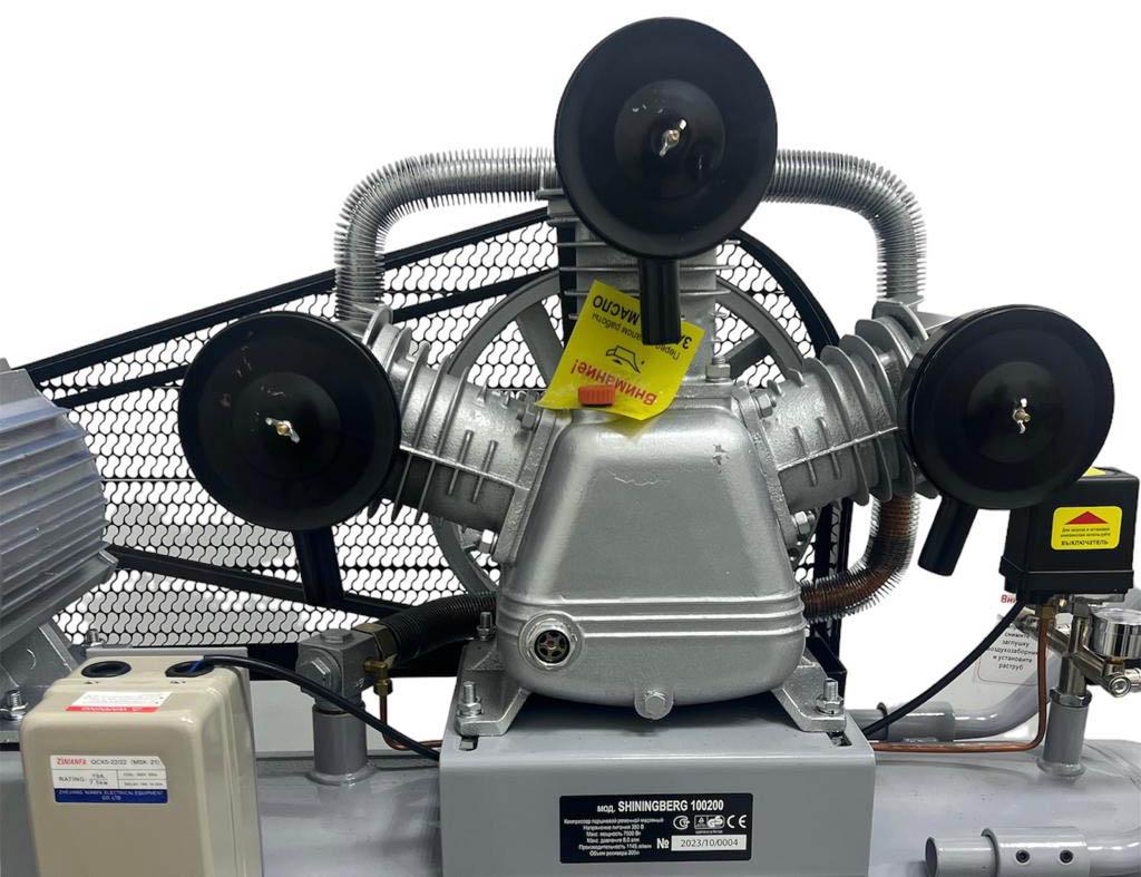 Компрессор поршневой ShiningBerg 380 В профессиональный 200 л - фото 2 Компрессор поршневой ShiningBerg 380 В профессиональный 200 л - фото 2