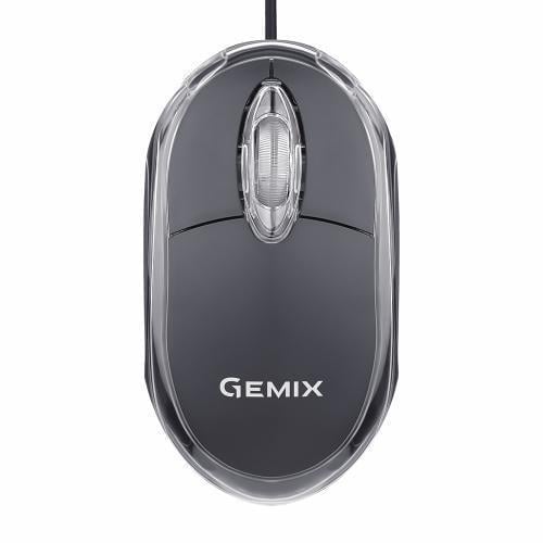 Компьютерная мышка оптическая Gemix GM105 USB 800 dpi Черный (GM105BK)