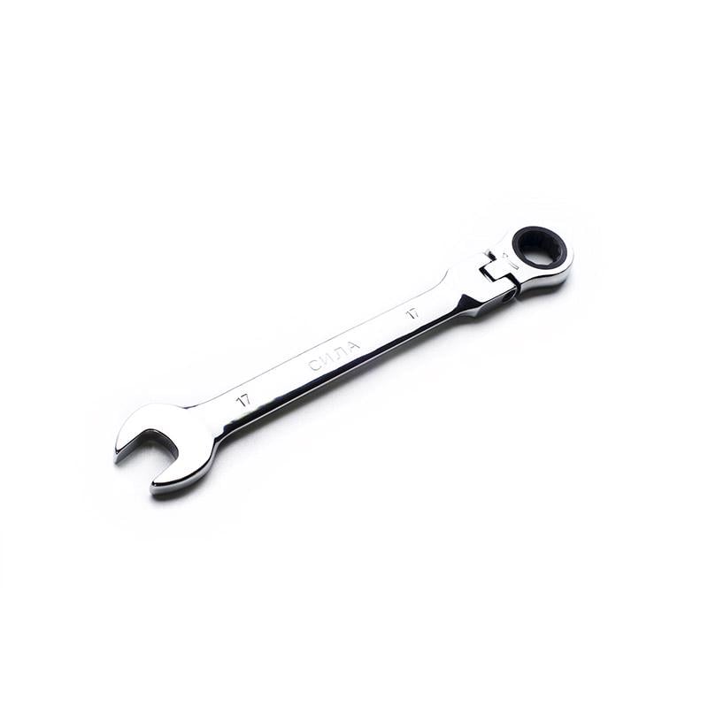 Ключ рожково-накидный с трещоткой и шарниром Premium Pro Cr V 13 мм (32812/202117)