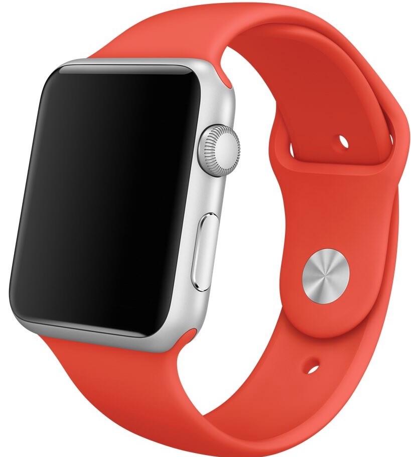 Силиконовый ремешок Band Sport Series for Apple Watch 42/44/45/49mm, Orange (HC)