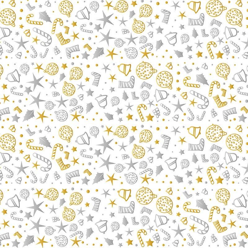 Бумага подарочная мелованная LOVE&HOME Рождество 70 г/м2 0,7х1 м (1PAPPR38)