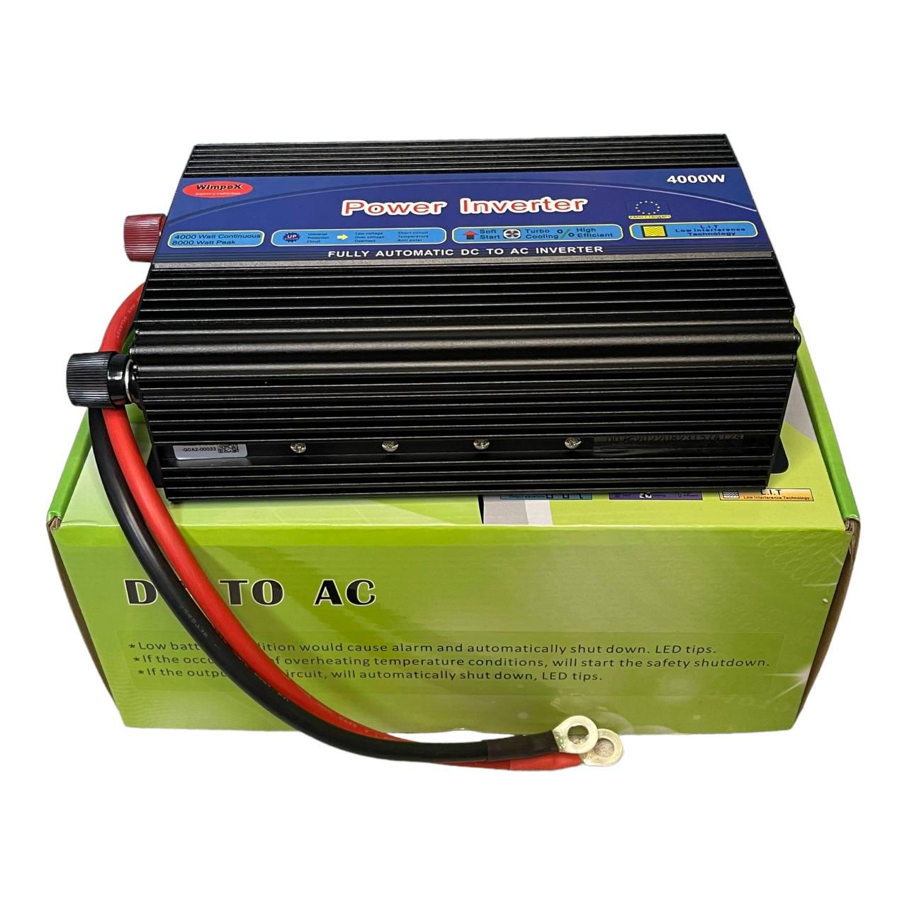 Перетворювач напруги Wimpex POWER INVERTER 4000 W 12/220V UPS - фото 6