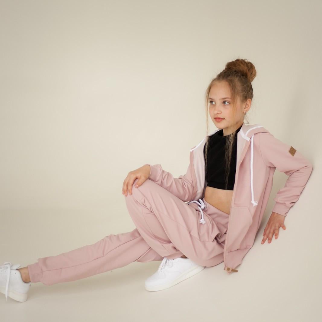 Костюм спортивный детский Little Bunny 122 см Пудровый (2743652224)