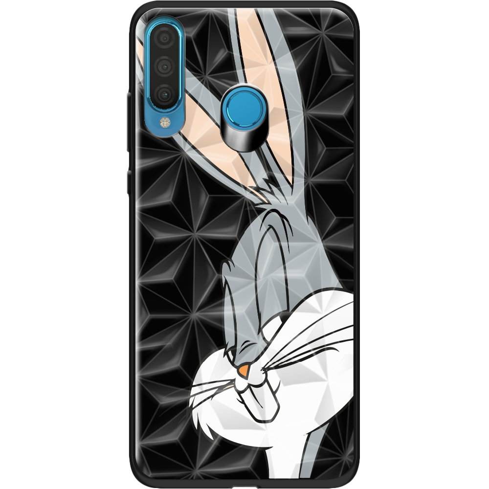 Чохол Boxface Huawei P30 Lite Lucky Rabbit Чорний силікон із призмою (36871-bk81-37851)