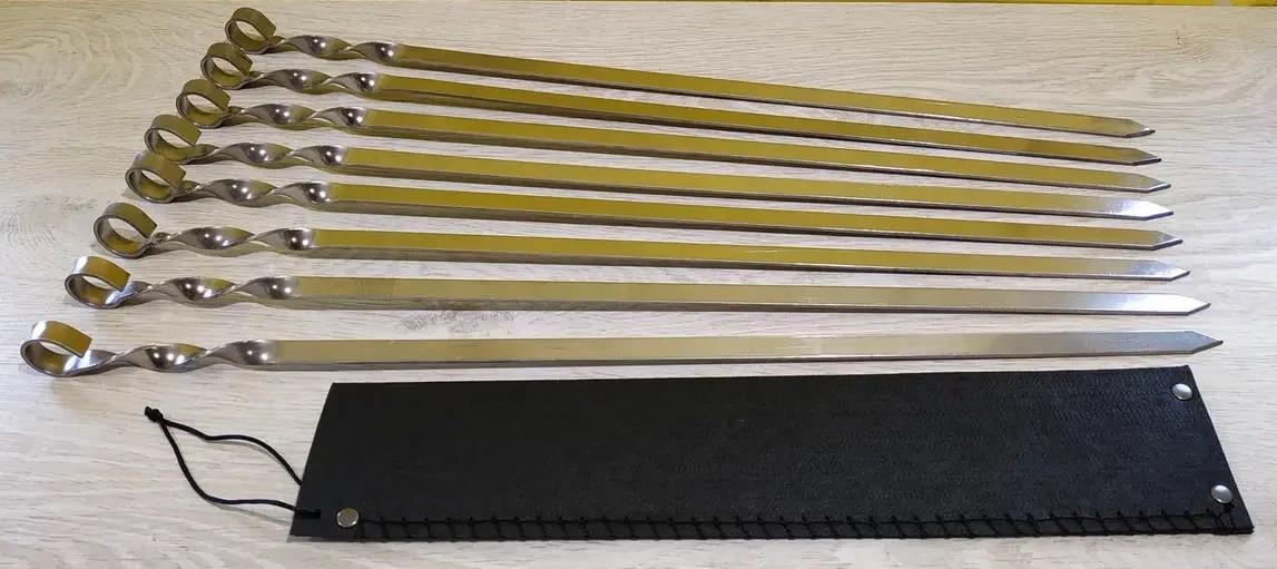 Подарочный набор шампуров 3х15х700 мм 8 шт.