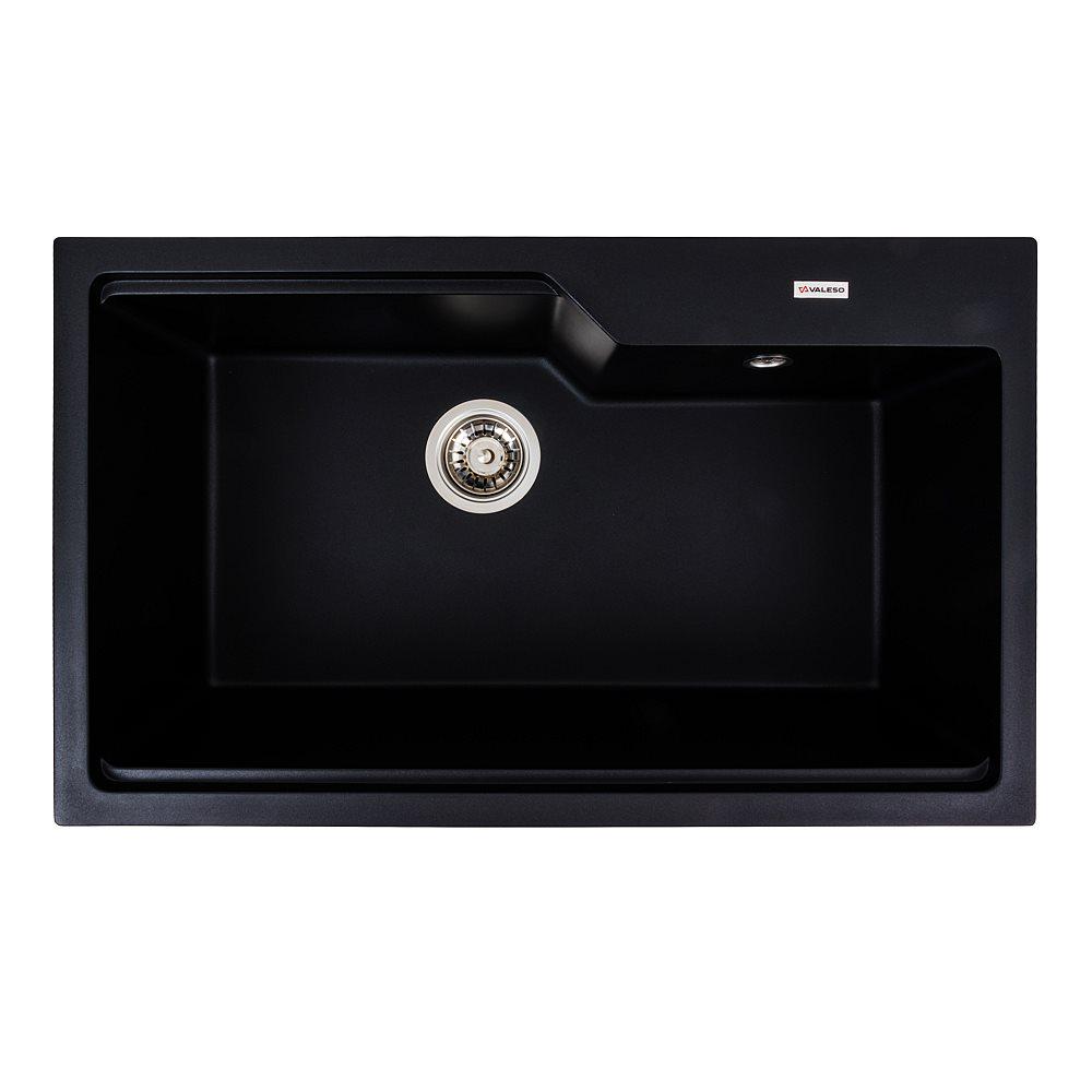Мойка кухонная Valeso гранитная матовая NIKA Черный (7545)