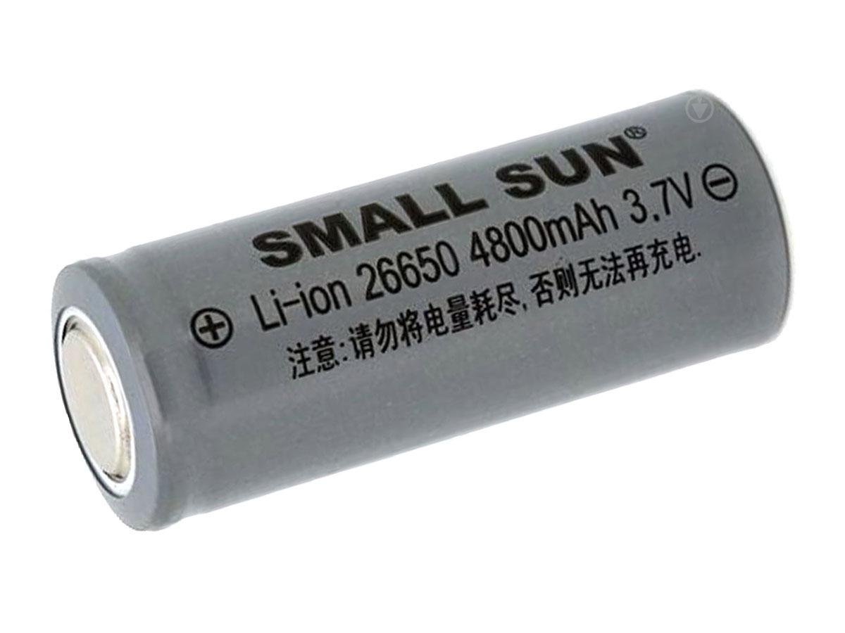 Акумулятор SMALL SUN 26650 4800 mAh Li-Ion 3.7V з захистом 1 шт. (23599262)