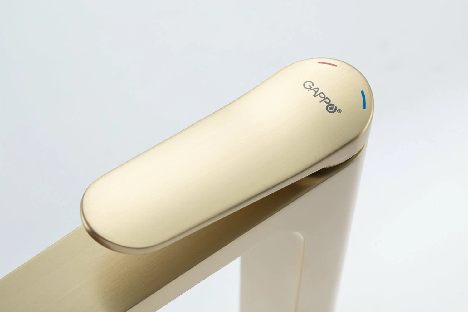 Смеситель для умывальника высокий Gappo G1010-23 Золотой сатин (1055618) - фото 6