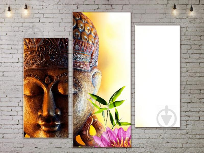 Модульная картина ArtStar цветы Будда Лотос ADFL0220 размер 95 х 120 см