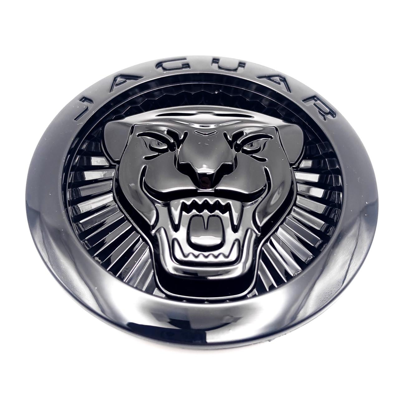 Эмблема Jaguar 70 мм ABS Черный глянцевый (3037214322)