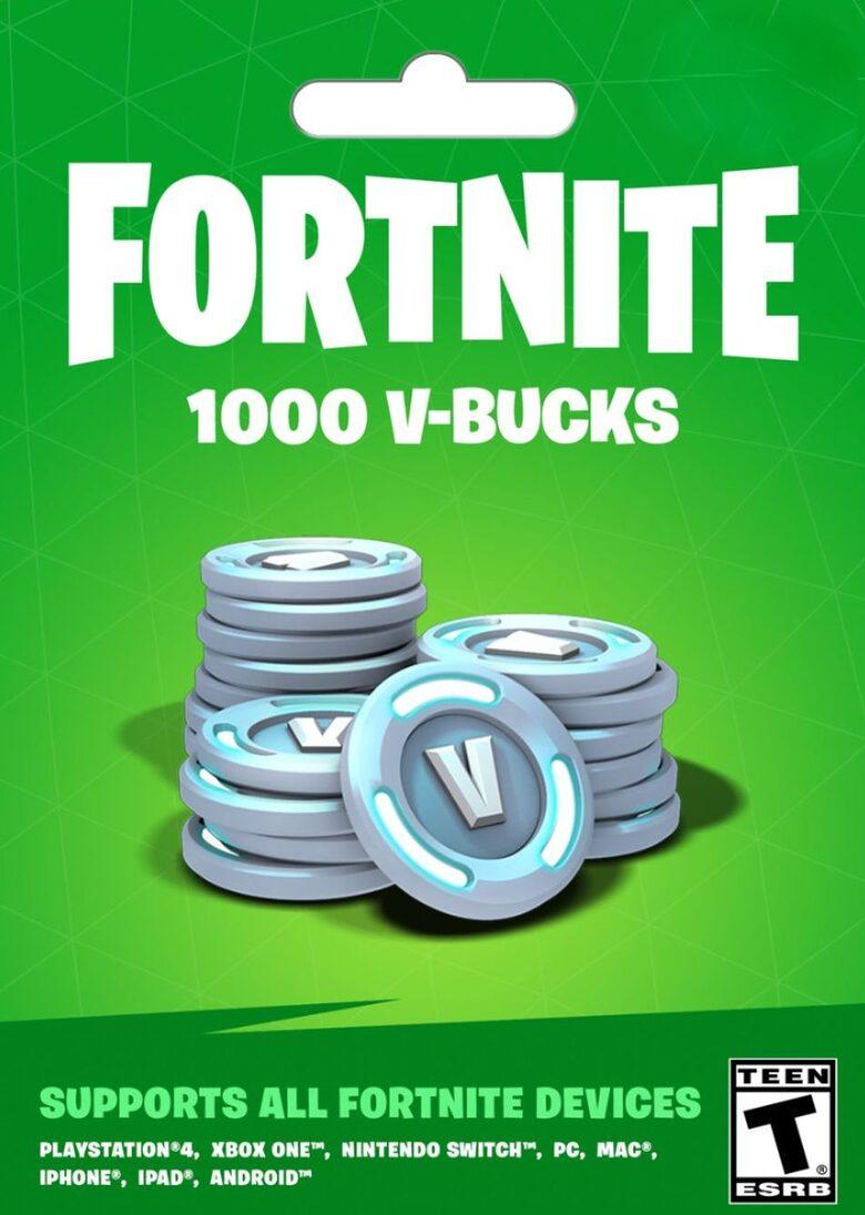 Карта оплаты Fortnite 1000 V-Bucks 1000 V-Bucks Nintendo Switch (27220602)