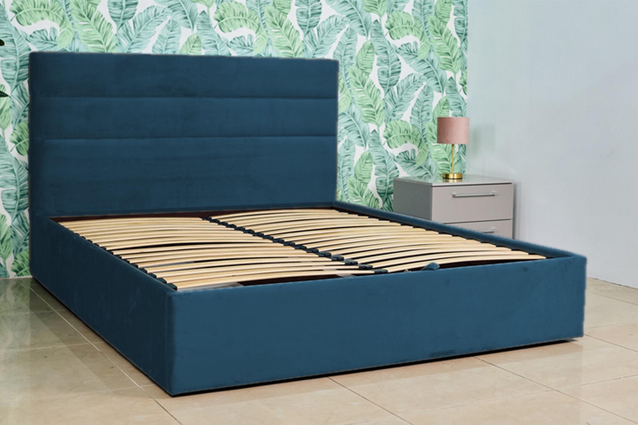 Ліжко RidneTut Edison Lite Chicago 12 140х200 см Темно-синій (33410013-12140) - фото 2