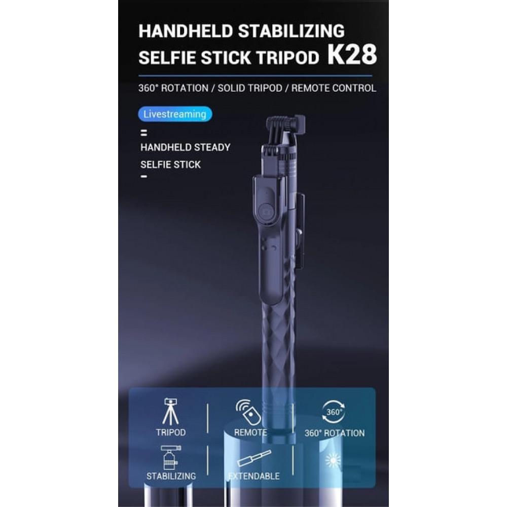 Селфи-монопод K28-3 Button Bluetooth Dual Clamps 1,75 м - фото 2 Селфи-монопод K28-3 Button Bluetooth Dual Clamps 1,75 м - фото 2