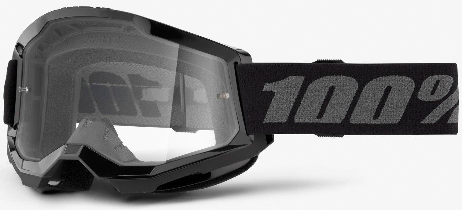 Мотоокуляри STRATA 2 Goggle 100% Clear Lens Black (34635)