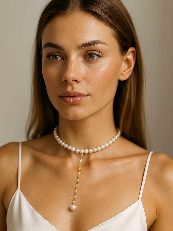 Кольє з перлів Майорка (5467) Кольє з перлів Майорка (5467)