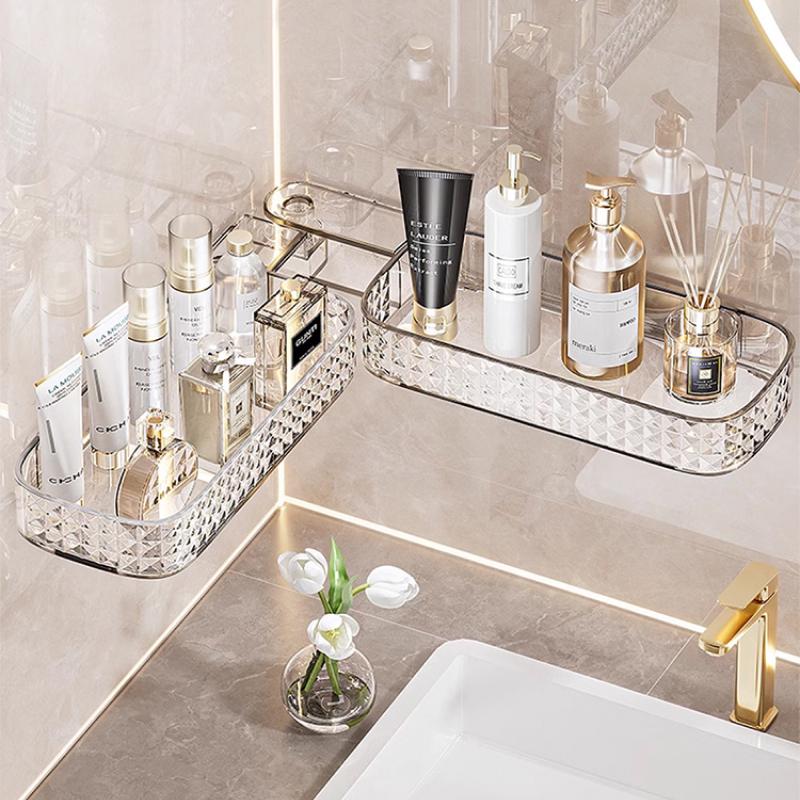 Полки для ванной комнаты пластиковые угловые 2 шт. Прозрачный (6a411ddb) - фото 6 Полки для ванной комнаты пластиковые угловые 2 шт. Прозрачный (6a411ddb) - фото 6