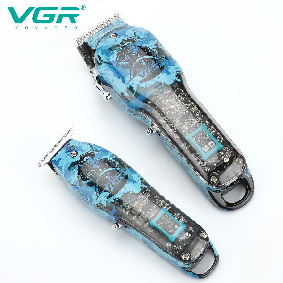 Барбер-набір VGR V-645 для стрижки волосся та бороди 3в1 машинка для стрижки/тример для волосся/шейвер для стрижки (10056) - фото 7 Барбер-набір VGR V-645 для стрижки волосся та бороди 3в1 машинка для стрижки/тример для волосся/шейвер для стрижки (10056) - фото 7