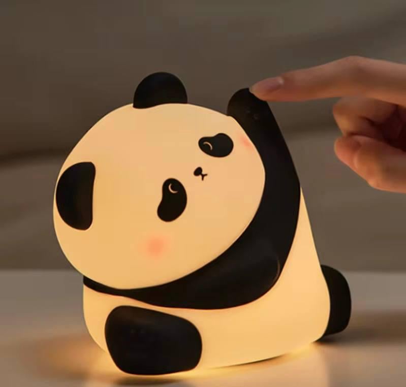 Нічник дитячий силіконовий Панда м'який сенсорний з акумулятором (S02) - фото 2 Нічник дитячий силіконовий Панда м'який сенсорний з акумулятором (S02) - фото 2