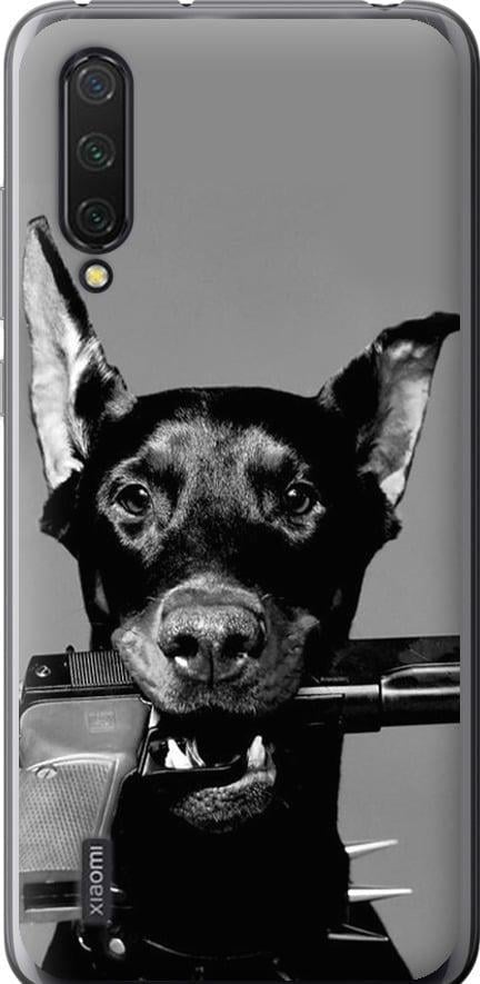 Чехол на Xiaomi Mi 9 Lite Доберман (2745u-1834-42517)