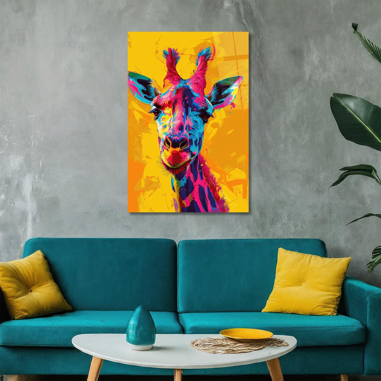 Картина на стекле NovellaPrint Поп-арт Жираф 60х90 см (446.3)