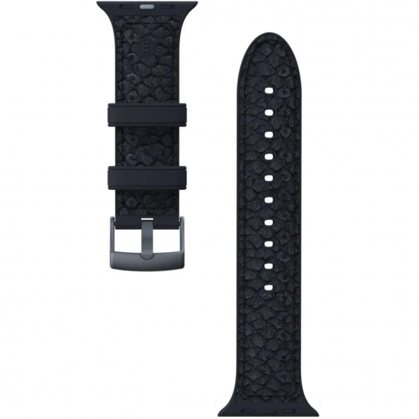 Ремешок Njord из натуральной кожи лосося Strap Dark Grey для Apple Watch 41 мм /40 мм (SL14110) Elements SL14110