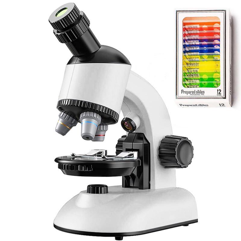 Детский научный набор с микроскопом OEM 0027A до 640х + биологические образцы