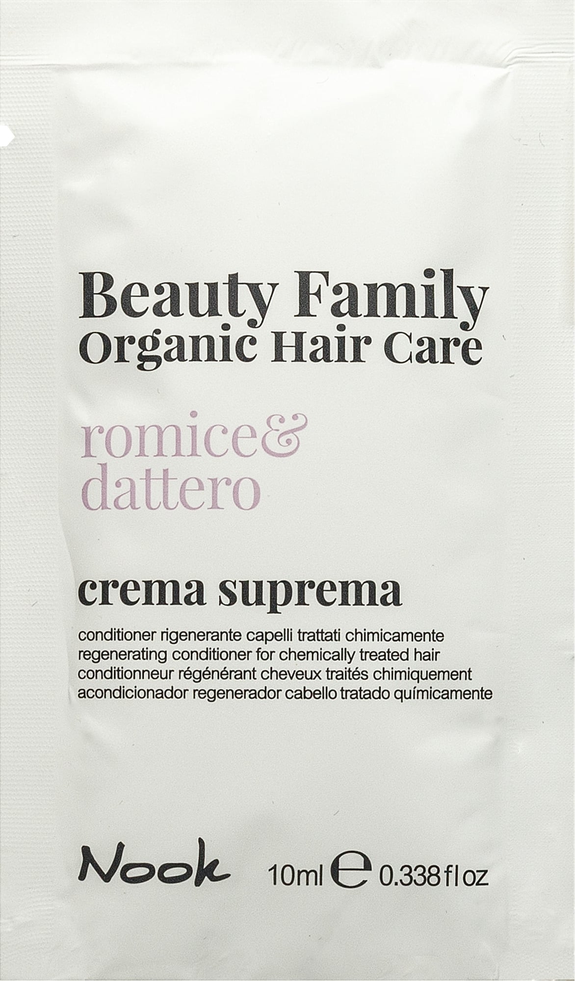 Кондиціонер Nook Cosmetics BEAUTY FAMILY ORGANIC для фарбованого і пошкодженого волосся 10 мл (7097)