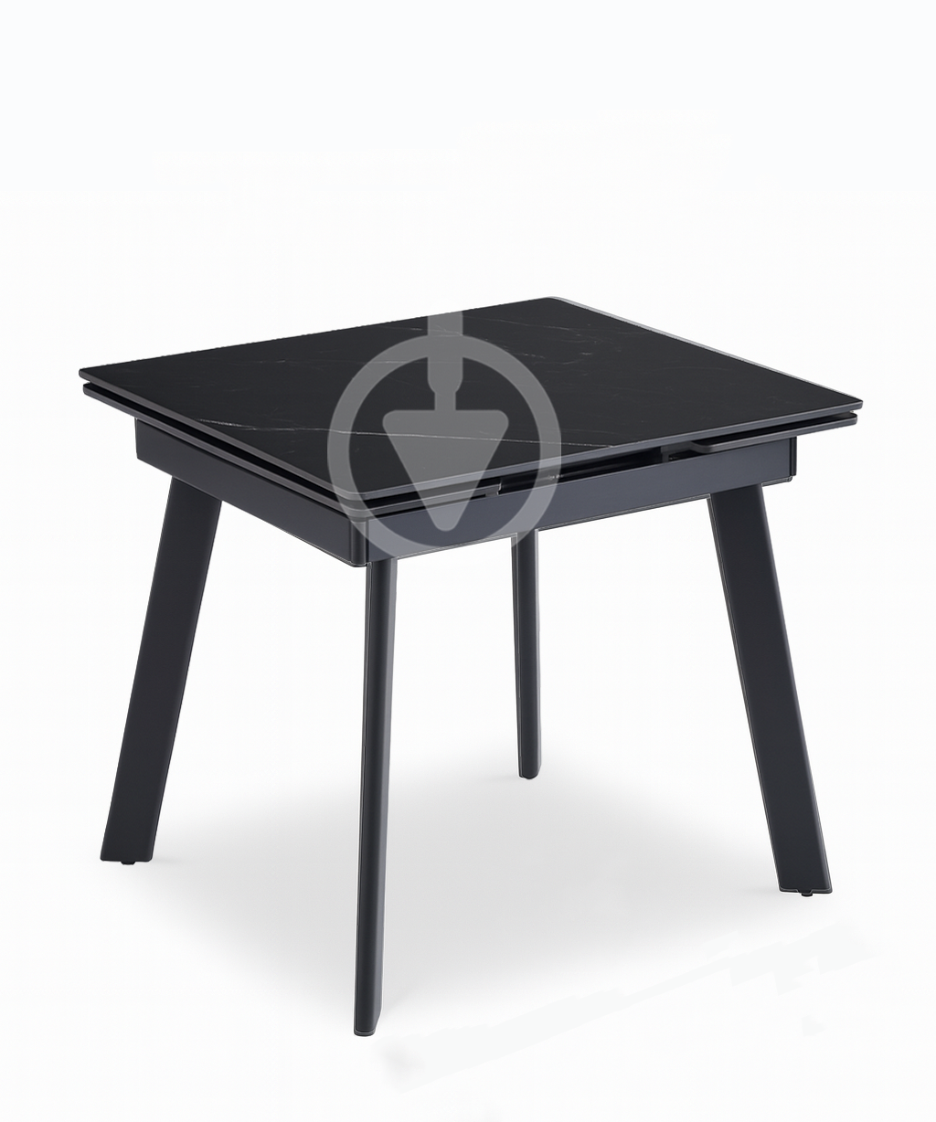Стіл кухонний розкладний прямокутний AVVS Loft Кераміка Елмвуд 90х75/140х75 см Чорний Онікс/Чорний Стіл кухонний розкладний прямокутний AVVS Loft Кераміка Елмвуд 90х75/140х75 см Чорний Онікс/Чорний