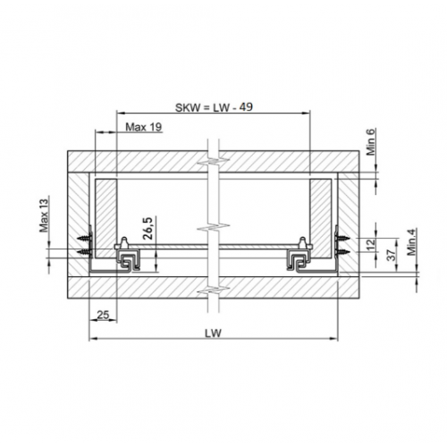 Направляючі Muller Profi Line Max 3D прихованого монтажу SC 350 для ДСП 18 мм 2 шт. (714698) - фото 7