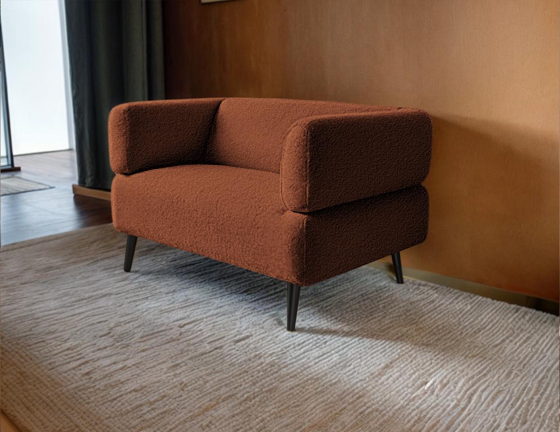 Кресло офисное ТОБІ ШО Бенно-1 Alpaca с подлокотниками и конусной ногой букле 1000х720х750 мм Терракот/48 - фото 2 Кресло офисное ТОБІ ШО Бенно-1 Alpaca с подлокотниками и конусной ногой букле 1000х720х750 мм Терракот/48 - фото 2