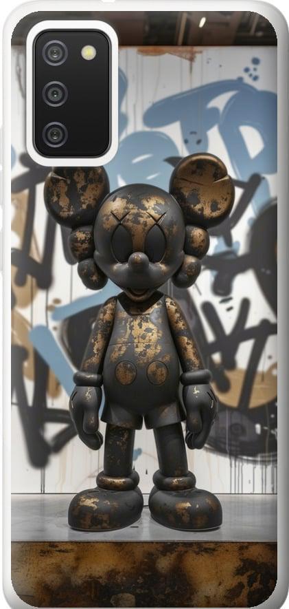 Чехол на Samsung Galaxy A02s A025F Bronze kaws v2 (6098t-2203-42517)
