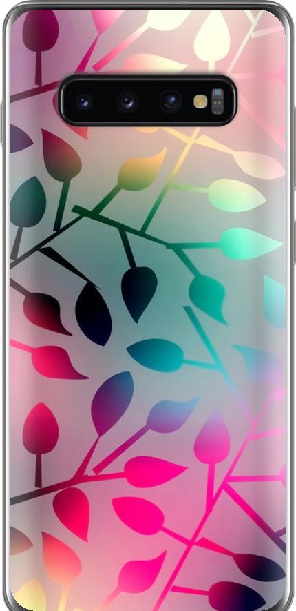 Чехол на Samsung Galaxy S10 Plus Листья (2235t-1649-42517)