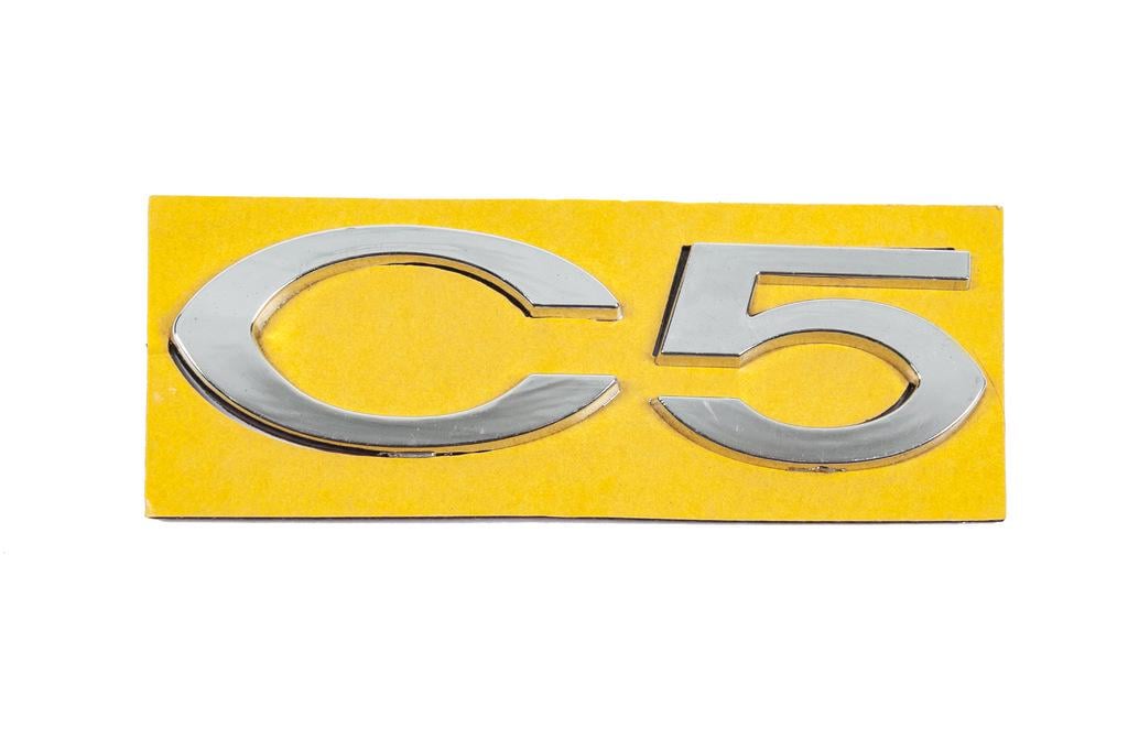Надпись C5 8666.28 Davs Auto для Citroen C-5 2008-2017 гг. abs-пластик Хром