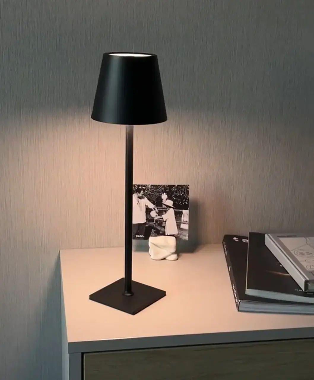 Лампа настольная аккумуляторная Cozy в скандинавском стиле 5 Вт 5200mA 2401 Черный (opt-106255)