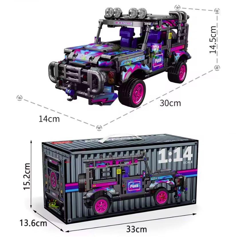 Конструктор Cyberpunk Джип Toyota инерционный автомобиль для детей 768 дет. - фото 4 Конструктор Cyberpunk Джип Toyota инерционный автомобиль для детей 768 дет. - фото 4