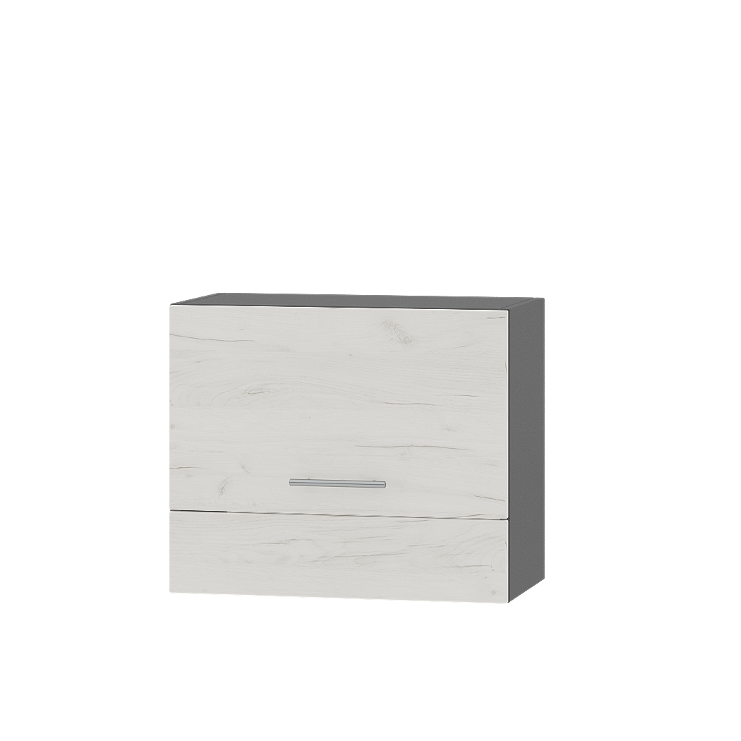 Шкаф верхний Эверест Оптима модуль Верх для вытяжки В11-600 60х30х50 см Дуб крафт белый/Антрацит (08517) - фото 1 Шкаф верхний Эверест Оптима модуль Верх для вытяжки В11-600 60х30х50 см Дуб крафт белый/Антрацит (08517) - фото 1